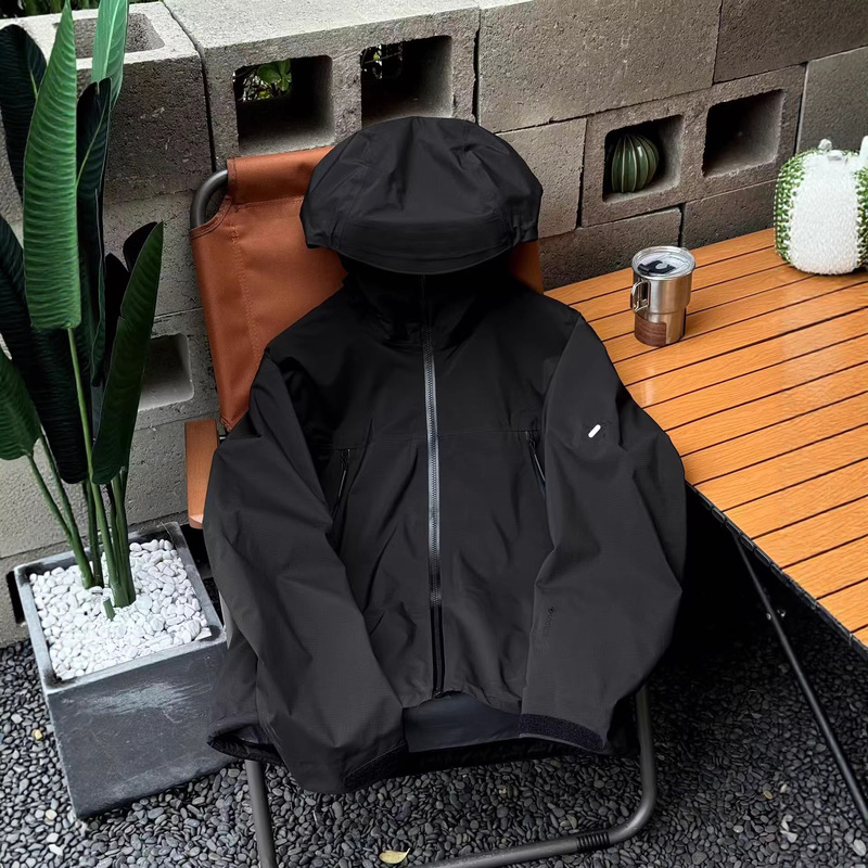 Chirping Little Tree 26 Spring New Trendy Brand Outdoor Windproof Waterproof Breathable Unisex Hooded Hardshell Jacket