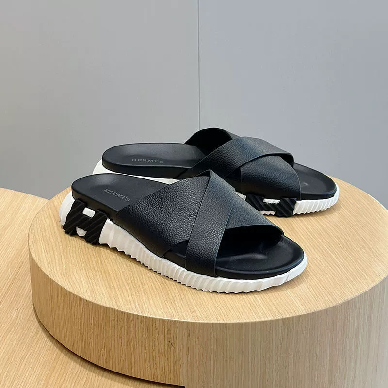 Европейские тапочки из воловьей кожи, летние мужские повседневные нескользящие тапочки в новом корейском стиле, верхняя одежда, пляжные сандалии