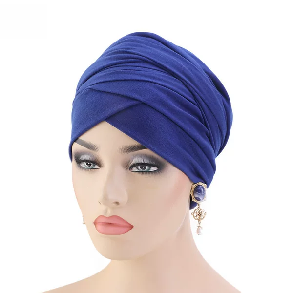 Stretch Cotton Long Tail Wrapping Cap Scarf Cap Indian Cap Long Tail Cap TJM-440