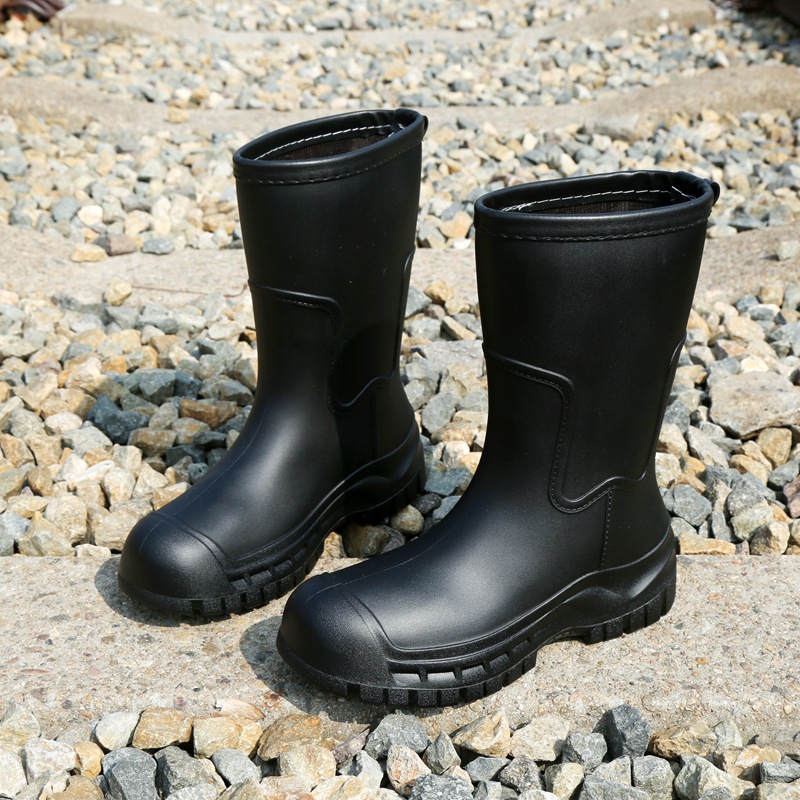 Botas de lluvia tipo Chelsea para mujer, antideslizantes, estilo casual, media caña, ideales para uso diario