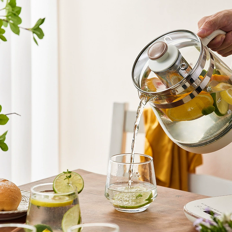 Glass multifunctional teapot for home use, with little bears, fully automatic