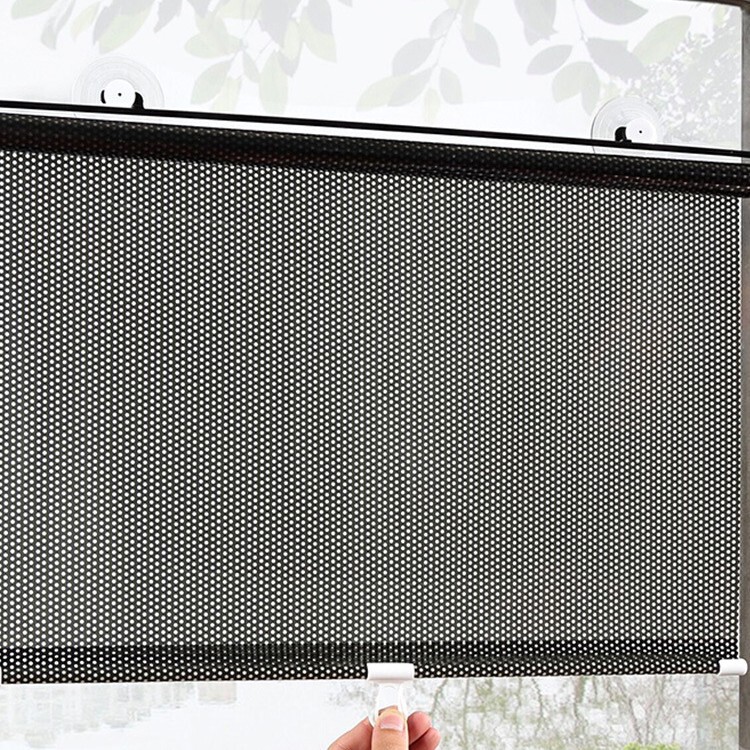 Window Sunshade Artifact, Heat Insulation, Punch-Free Suction Cup, Retractable Sunshade, Household Curtain, Sun Protection, Kitchen Blackout Roller Blind