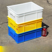 周转箱塑料箱加厚货架盒带盖长方形工业物流箱大号红色收纳泷