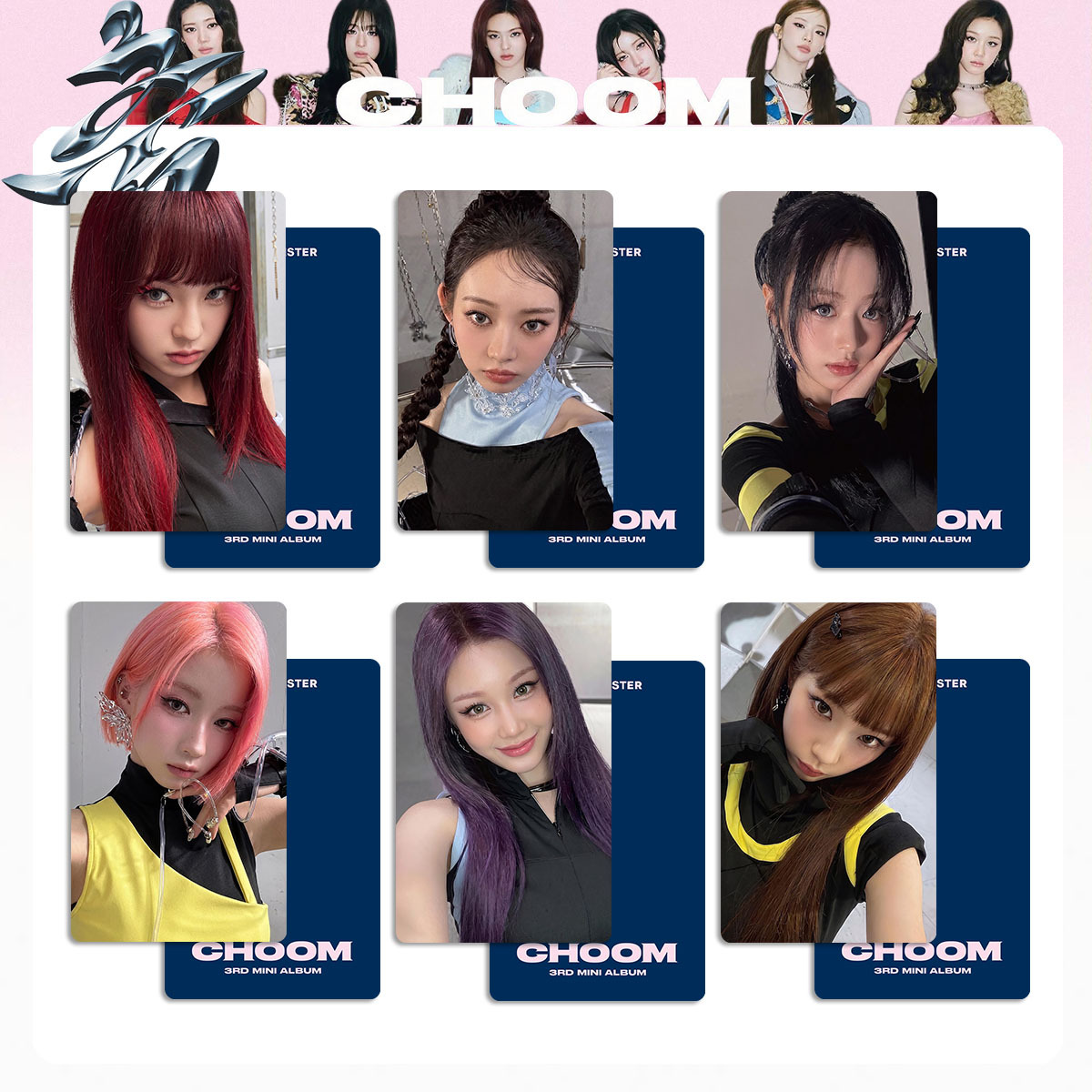 HZ 6PCS/Set BABYMONSTER LOMO Card 3rd MINI ALBUM CHOOM AHYEON Postcards Collection Star Peripheral ZH