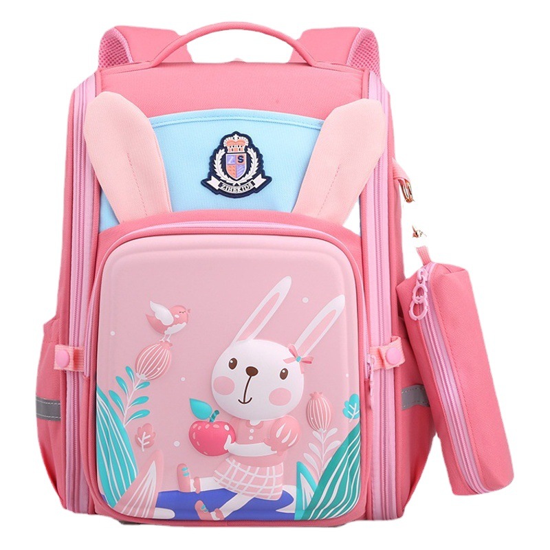 Transfronterizo mochila ultraligera para los estudiantes de la escuela primaria para reducir la carga de los niños la protección de la columna vertebral pequeña mochila escolar de los niños de dibujos animados 3D