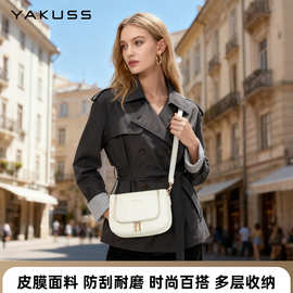 YAKUSS原创女士单肩包 商务百搭时尚潮流耐磨大容量高级感斜挎包