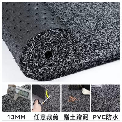 Avtomobil döşəmə paspasları — Household Door Door Cuttable Door - black-gray-13mm-medium-thick-6080cm