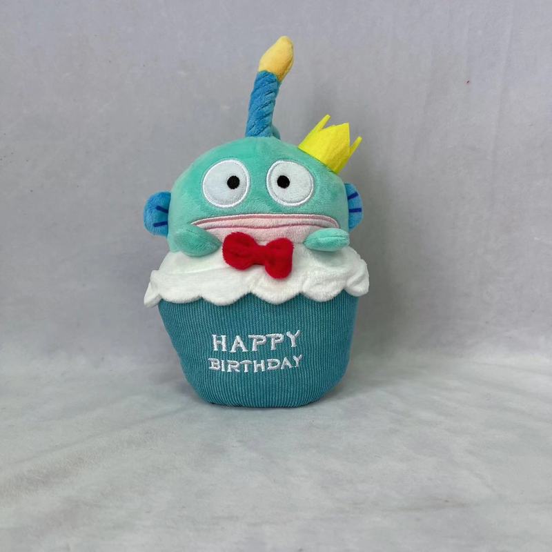 かわいい漢トン醜い魚のカルビー誕生日ケーキぬいぐるみが歌うクリエイティブな誕生日プレゼント|undefined