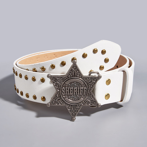 New style willow nails trendy fashion punk style wide belt personalized women's jeans universal belt wholesale