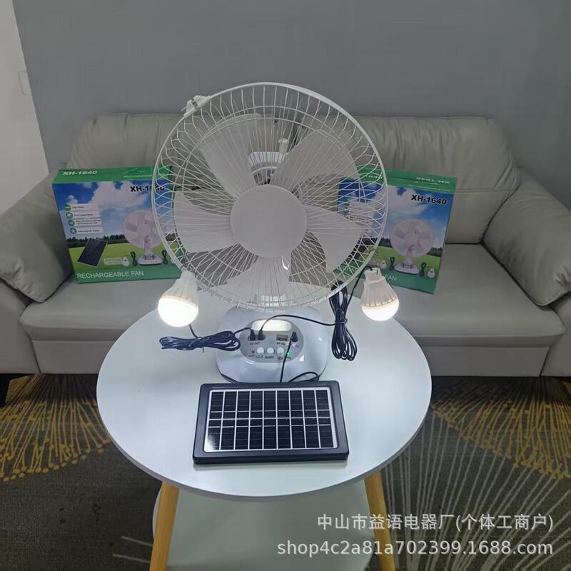 Hienergy 12inch Solar Fan with Ac/Dc Charging and Light, Table Fan Exported to Southeast Asia Factories Hienergy 12inch Solar Fan with Ac/Dc Charging and Light, Table Fan Exported to Southeast Asia Factories