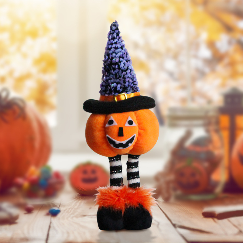 New Halloween Decorations Telescopic Pumpkin Standing Posture Doll Wholesale Nihaojewelry display picture 8