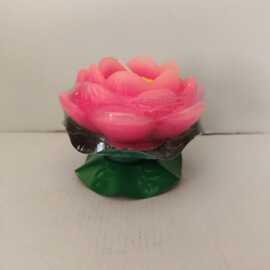 供品大豆蜡莲花灯长明灯家用佛教专供荷花灯还愿灯蜡烛灯源头厂家