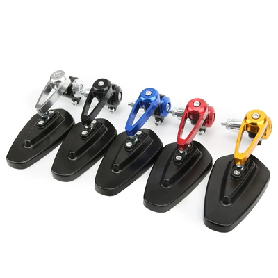 Motorcycle rearview mirror mirror all aluminum reflective rearview