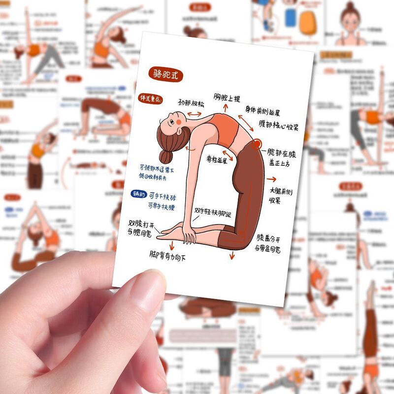 80 Yoga Asana Note Stickers, Dance Basic Skills, Body Shaping, Decorative Wall Desktop Waterproof 80 Yoga Asana Note Stickers, Dance Basic Skills, Body Shaping, Decorative Wall Desktop Waterproof