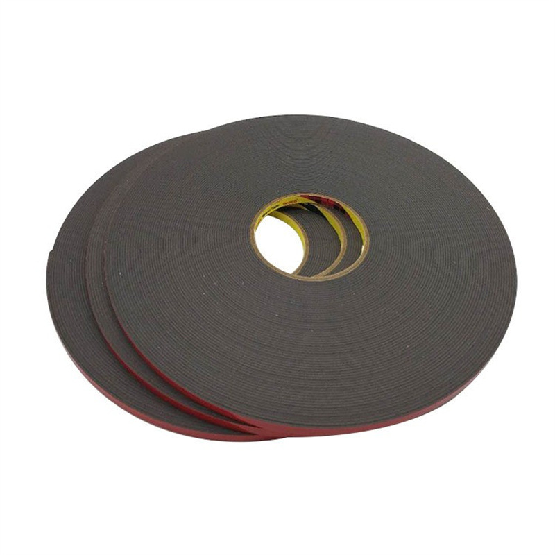 3MPT1500黑色高温胶带防水汽车专用强力泡棉双面胶带可移不留残胶