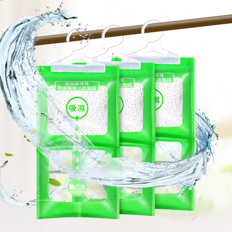 Hanging Dehumidifying Bag, Room Moisture Absorber, Mold Prevention Dryer, Humidity Remover, Wardrobe Home Interior Moisture Absorbent Pack