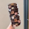 15 pieces of coffee color [Send a storage box]