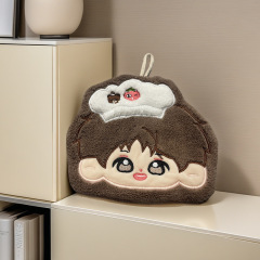 オリジナルスタードールハンドタオルハンギング高価値バスルームハンドタオルキッチンハンドタオル吸水性ハンカチ