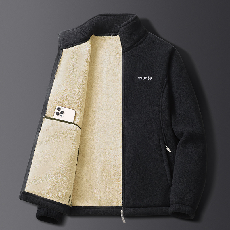 2023 Año Nuevo chaqueta de terciopelo para hombres primavera y otoño invierno tamaño grande engrosado ocio relajado y cálido fuera de otros hombres