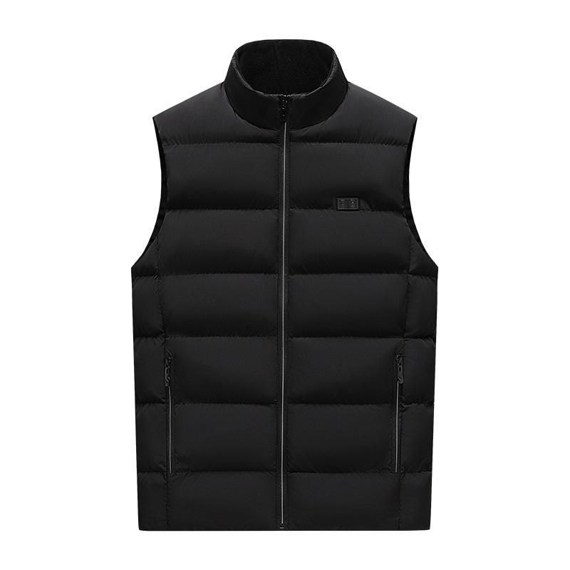 Men's Clothing vest four speed multi zone heating men's stand up collar electric heating cotton vest intelligent constant temperature heating warm_voghion.com