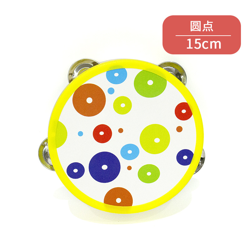 Pandereta de madera Orff Instrumentos musicales Kindergarten Educación temprana Música y accesorios de baile Tambores de mano Tambores de palmaditas al por mayor