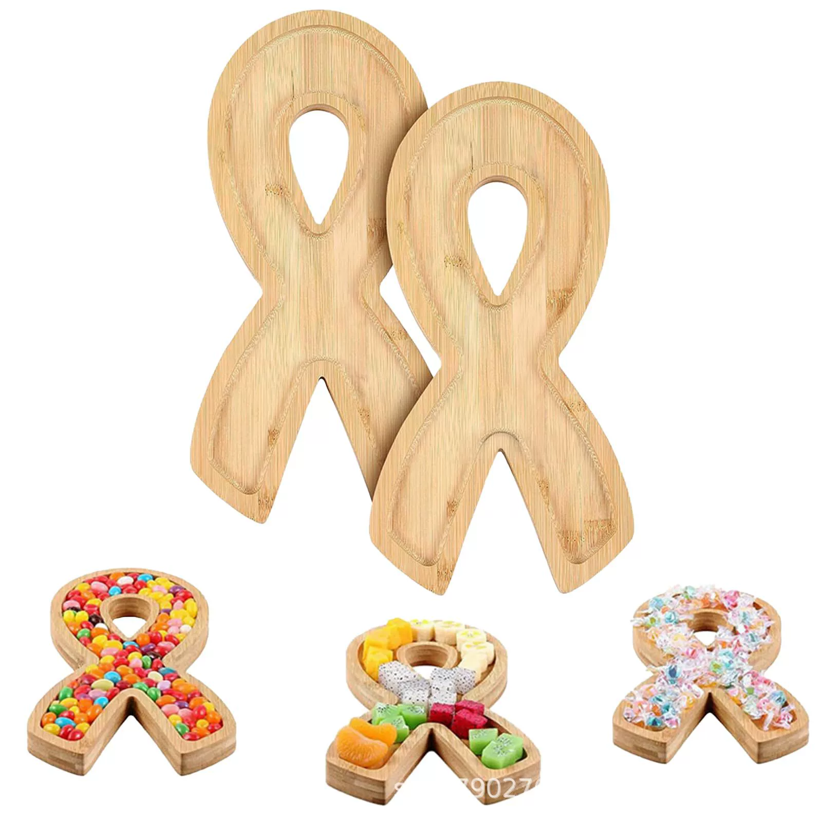 Поднос с бамбуковой лентой закуски фруктовое блюдо сырная доска поднос свадебное украшение тарелка для пары тарелка