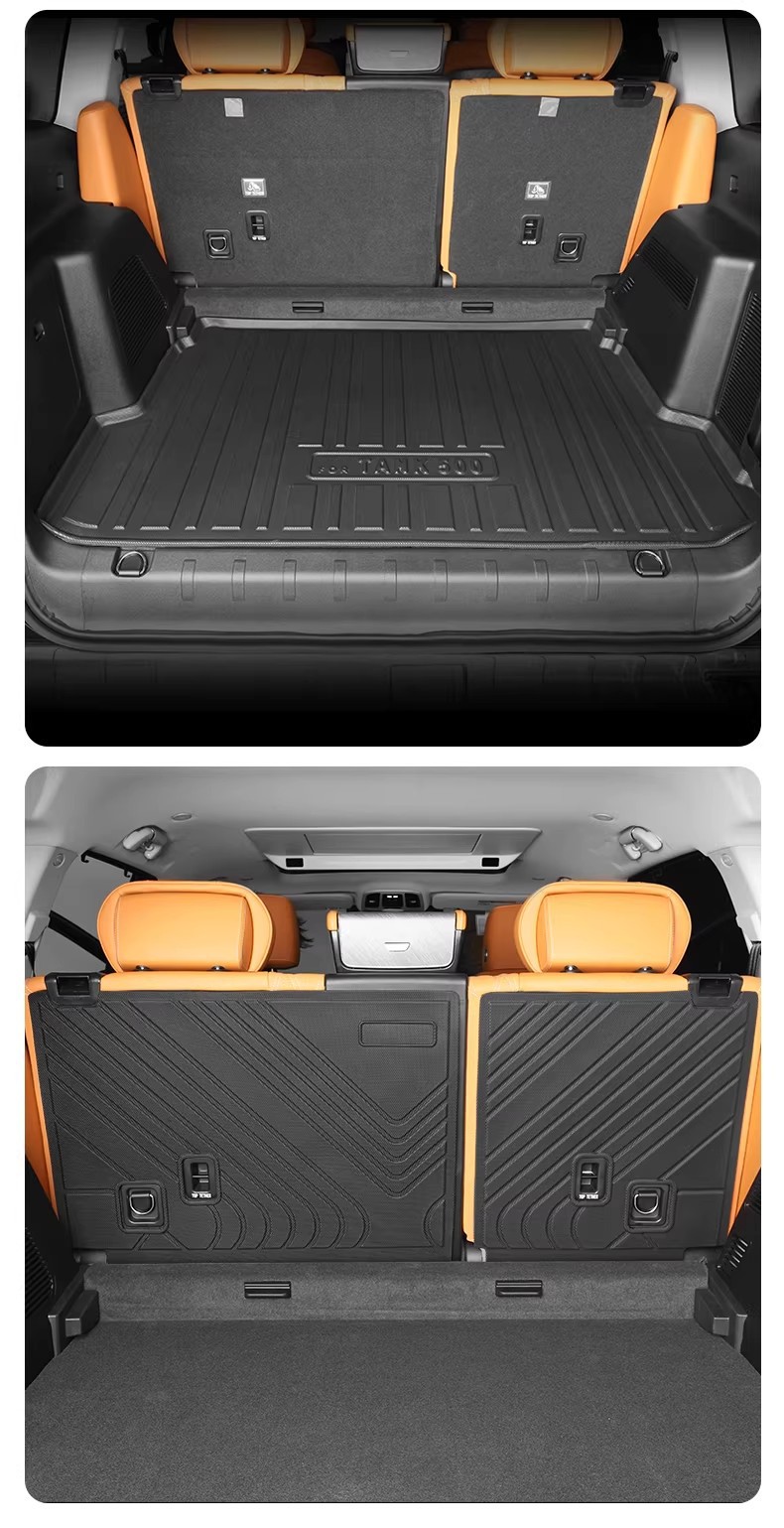 Tank 500Hi4-Z Trunk Mat Waterproof Trunk Mat Hybrid-Specific Foot Mat Tpe Car Foot Mat Modification Parts