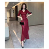 High end luxury and niche banquet host sequin fishtail dress