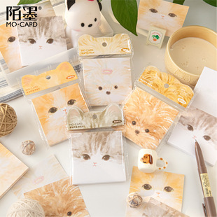 Momo Note Pad, Cute Pet Stickers Series, Cute Little Animal Messages, Notes, Non-Adhesive Material Paper