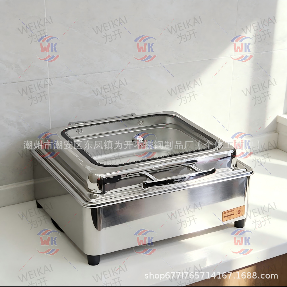 Horno de aislamiento térmico buffet de grano de madera horno de calentamiento eléctrico comercial horno de Buffy eléctrico inteligente CNC horno de calentamiento eléctrico de restauración hotelera hidráulico 9L