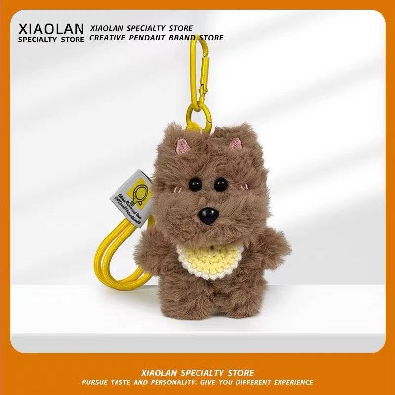 Perro adorable West Highland dibujos animados colgantes muñecas bolsas de peluche bolsas de llaves bolsas de regalos colgantes