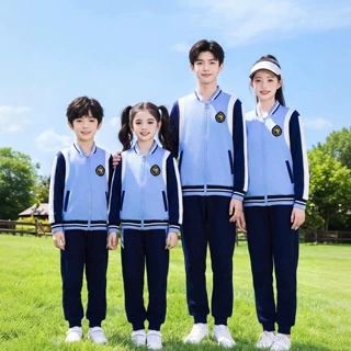 小学生校服秋季一年级儿童运动班服三件套幼儿园园服英伦春秋套装