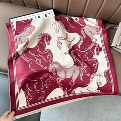 大牌风围巾女秋冬羊毛披肩欧美轻奢高级感围脖披肩加厚保暖围巾男