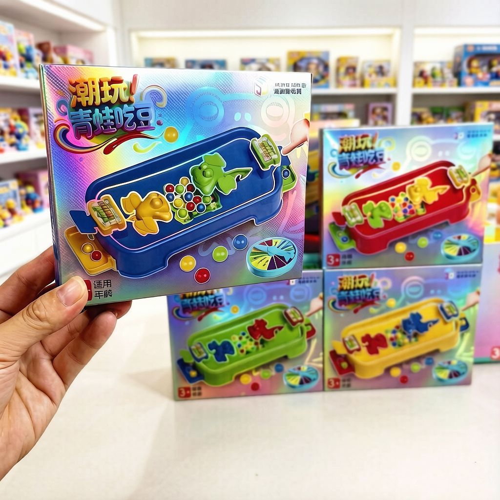 Tabletop Game "frog Eats Beans" Is An Interactive Mini Puzzle Toy That...