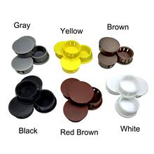 10Pcs Round Plastic Cover Furniture Snap hole plug Panel跨境