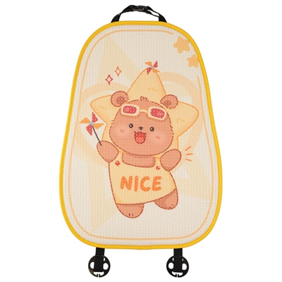 Star Car Cushion High-End – Headrest - honeycomb-glasses-bear-seat-cushion-backrest
