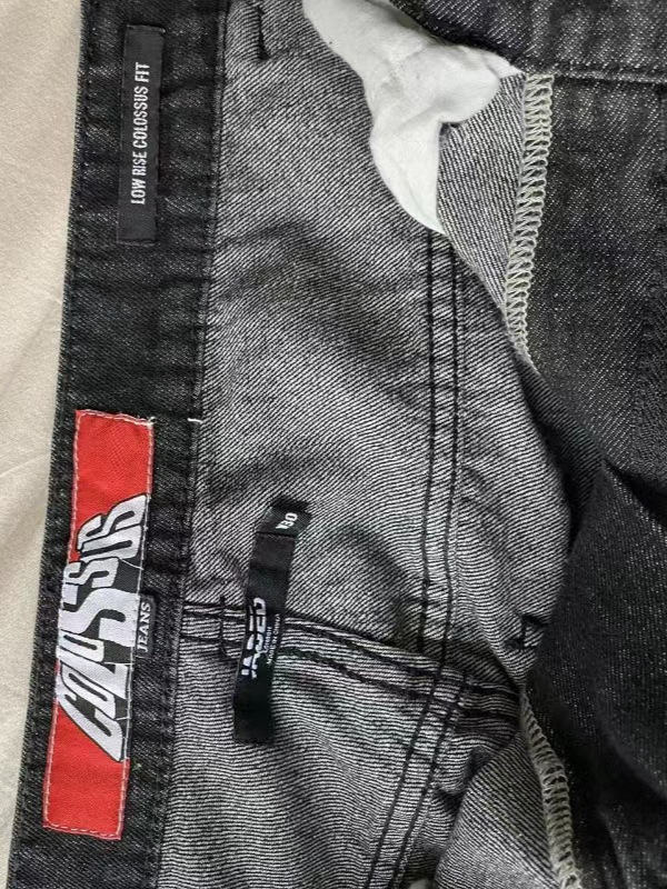 国境を越えたメーカーがアメリカのレトロを直接販売して、古い水洗いヒップホップのゆるい広脚ジーンズの潮クールな牛のズボンを作る|undefined