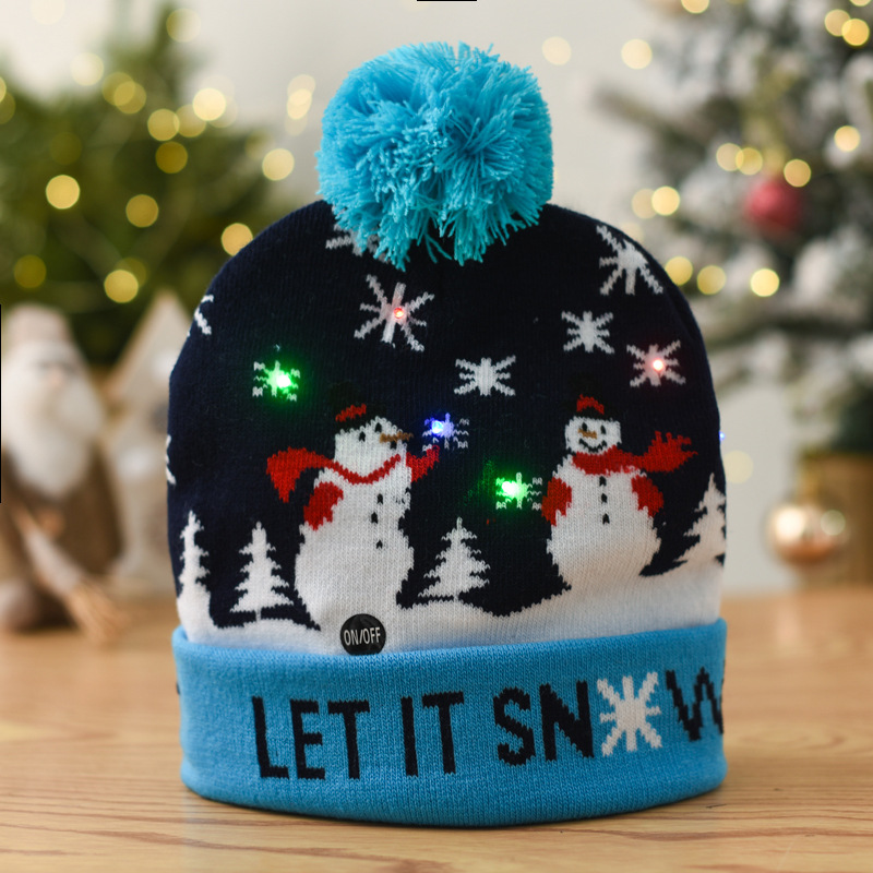 Christmas Festival Christmas Tree, Snowman Pattern Fashion Style Handmade Craft Christmas Fashion Christmas Tree Snowman Polyester Outdoor Christmas Hat