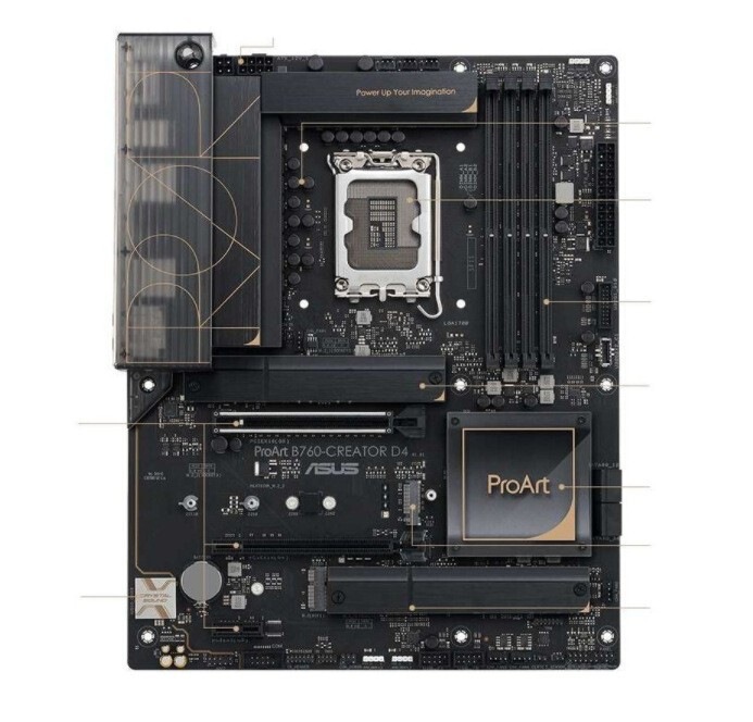 Suitable for Asus Proart B760 Creator D4 Computer Gaming Motherboard, Supports 12Th/13Th Generation Cpu Inventory Suitable for Asus Proart B760 Creator D4 Computer Gaming Motherboard, Supports 12Th/13Th Generation Cpu Inventory