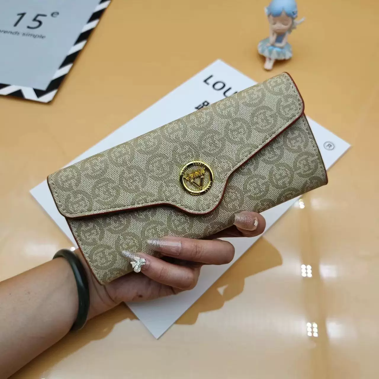 路易丹尼斯长款钱包女2024新款气质卡包精致手拿包大容量多卡位包