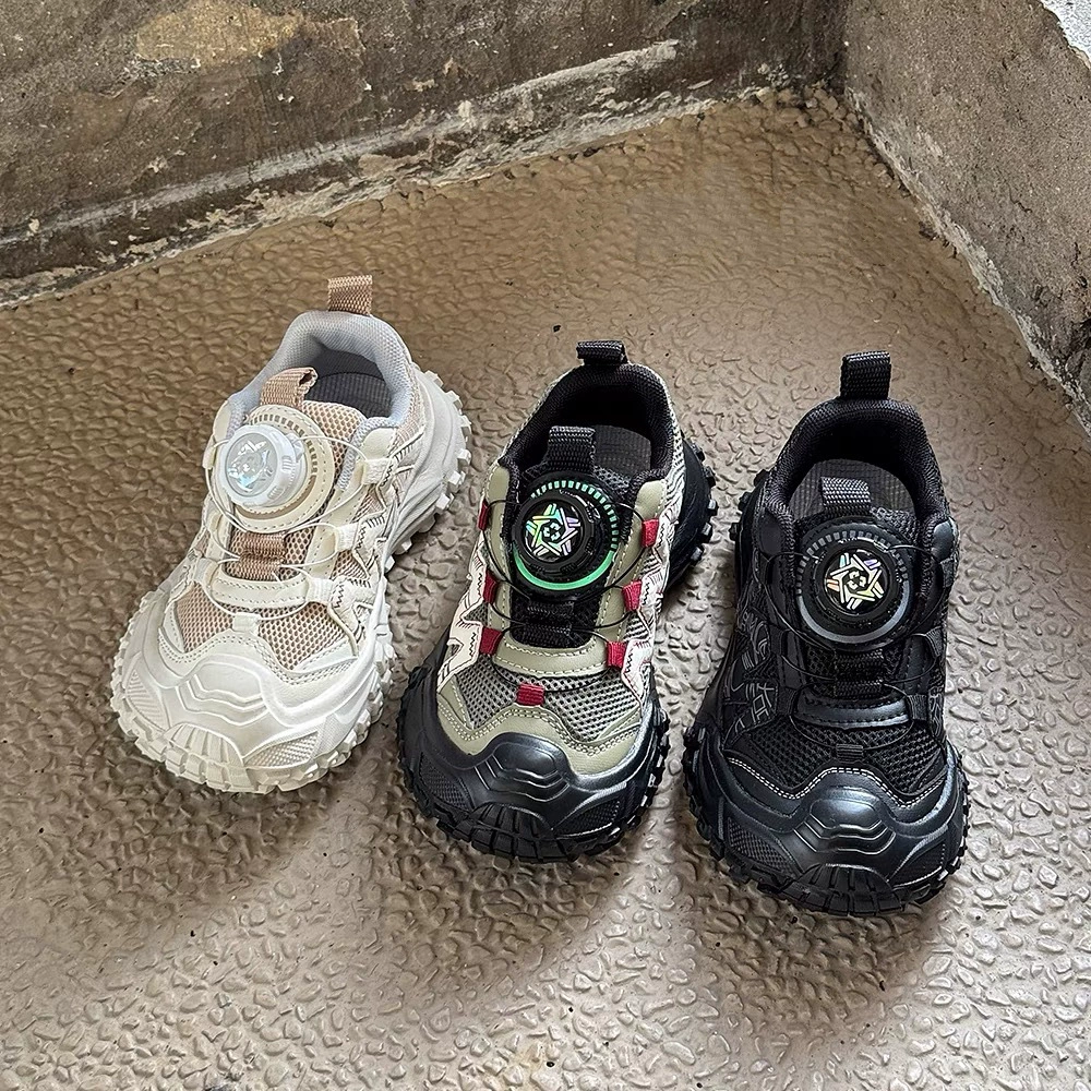 Детская обувь для мальчиков 2025 весна новые детские кроссовки на мягкой подошве легкая обувь для девочек