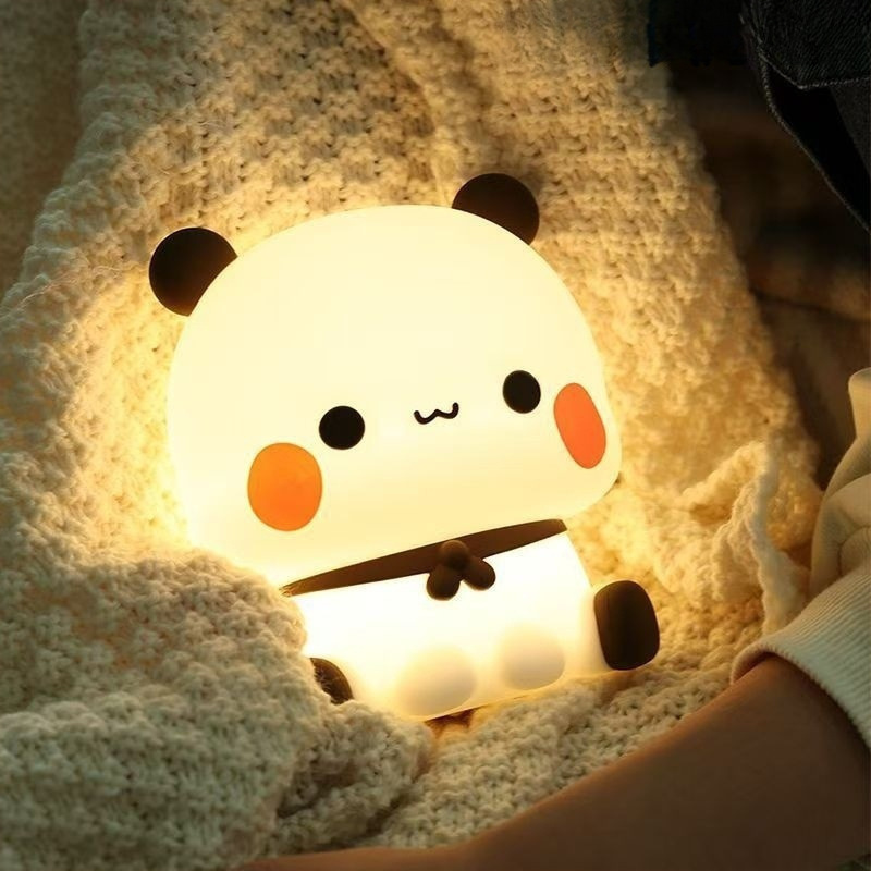 熊猫一二卧室床头拍拍灯儿童睡眠布布护眼一二拍拍灯厂家直销批发|undefined