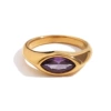 Seal with zircon, ring