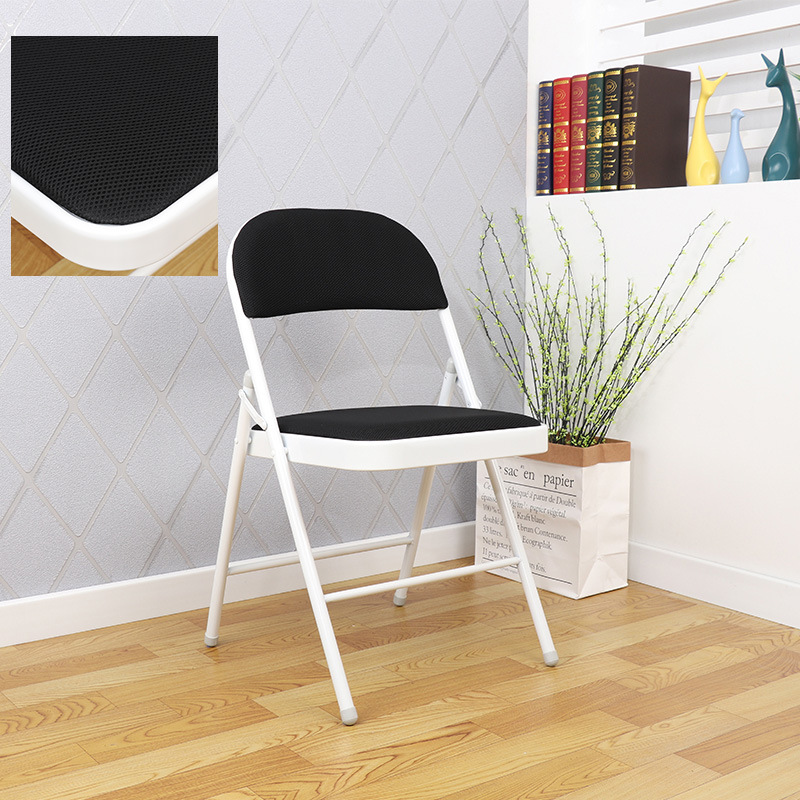 두꺼운 강판 받침대 이중 스폰지 흰색 다리 검은 메쉬 천