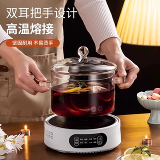 爆款明火电陶炉耐高温玻璃器皿围炉热红酒汤锅煮红酒专用锅具批发