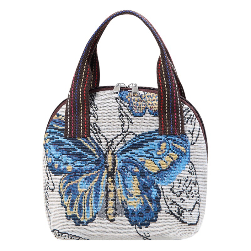 Bolso bolso nuevo bolso de mujer salir a trabajar compras bolso de momia Tejido estilo étnico teléfono móvil pequeño bolso de tela