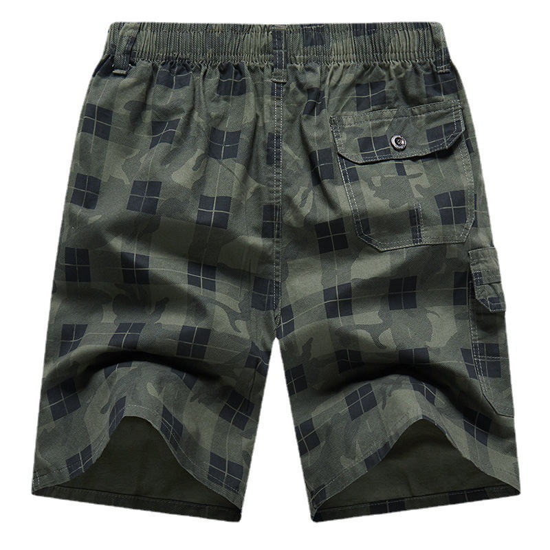 Pánské oblečení Pánské letní cargo šortky Volné pánské bavlněné čtvrtkolky větší velikosti ležérní kalhoty s více kapsami_voghion.com