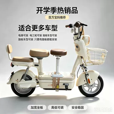 Electric car child seat electric vehicles, universal safety seat