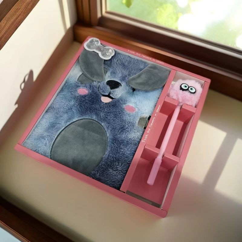 회색빛 파란 강아지 (선물 세트)