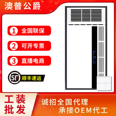 exquisite Good wife security Warm wind Yuba Integrate suspended ceiling Embedded system Heater Yuba lamp Shower Room multi-function Warm